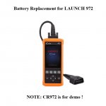 Battery Replacement for LAUNCH CReader 972 CR972 TPMS Tool